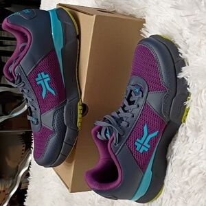 Kuru Quantum 2 Blue & Purple Plantar Fascitis Support Walking Work Shoe 10M
